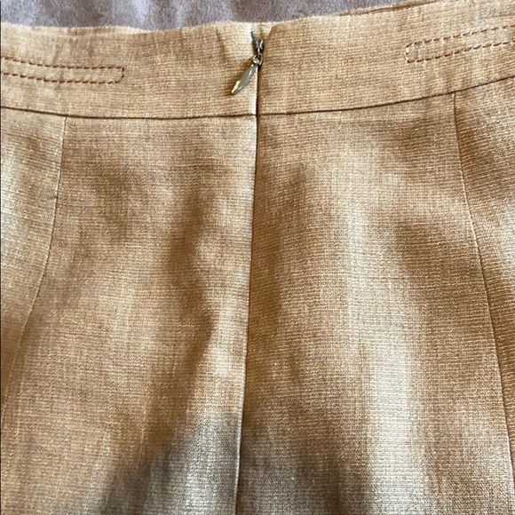 Ann Taylor brown linen blend skirt suit - Picture 11 of 11